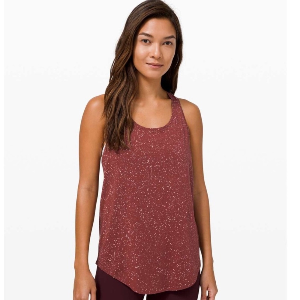 Lululemon Love Tank Pleated *Splatter Dye Savannah